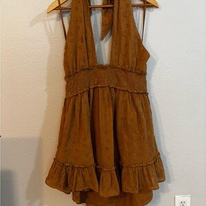 Aerie Backless Halter Dress NWT